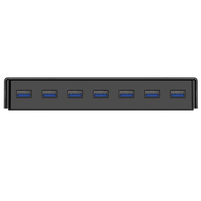 Хъб Orico USB3.0 HUB 7 port with Premium Power Adapter, Black - H7928-U3-V1-BK