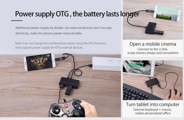 USB Хъб Orico 4 порта, 4x USB 3.0, USB 3.0 Type-A, черен