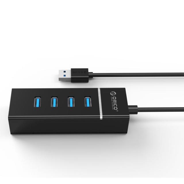 Хъб Orico USB3.0 HUB 4 port black - W6PH4-U3-V1-BK