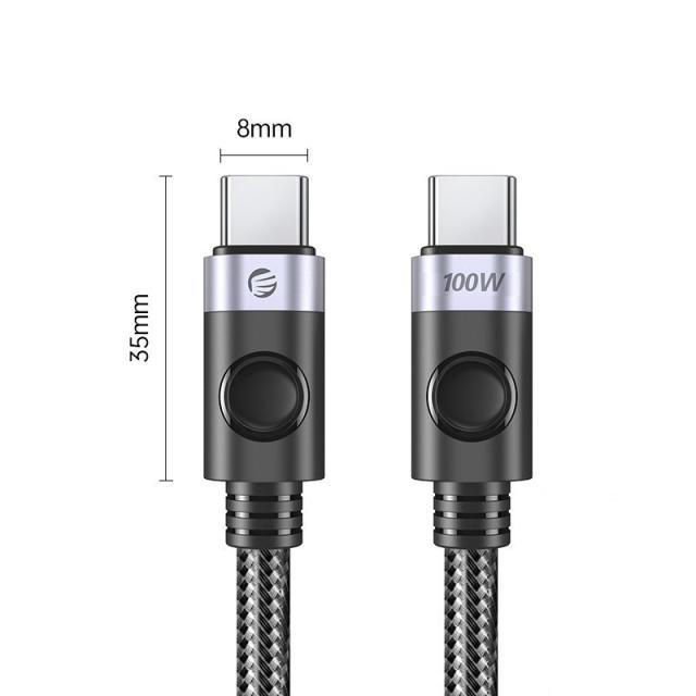 Кабел Orico USB C-to-C PD 100W Charging 1.5m Black