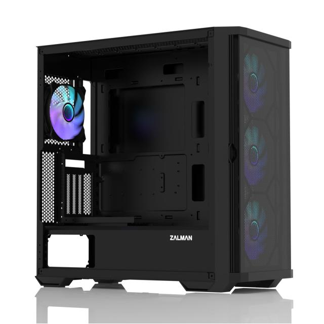 Кутия Zalman Z10 DUO, Mesh/Tempered Glass, 1 x USB 3.1 Type-C, 2 x USB 3.0, HD Audio Headphones, HD Audio Mic, EATX /ATX mATX/Mini-ITX