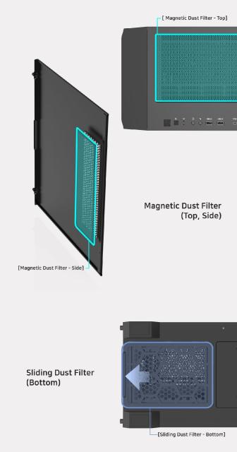 Кутия Zalman Z10 DUO, Mesh/Tempered Glass, 1 x USB 3.1 Type-C, 2 x USB 3.0, HD Audio Headphones, HD Audio Mic, EATX /ATX mATX/Mini-ITX