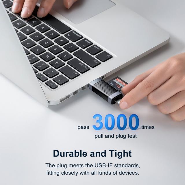 Четец за карти Orico Card Reader USB Type C/A, SD/Micro SD, Black