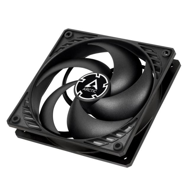 Вентилатор Arctic Fan 120mm P12 PWM PST, 200-1800rpm, 4-pin PWM, black/black 