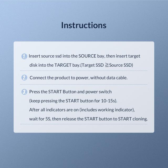 Orico, Storage - Duplicator for SSD NVMe M.2 - M2P2-C3-C