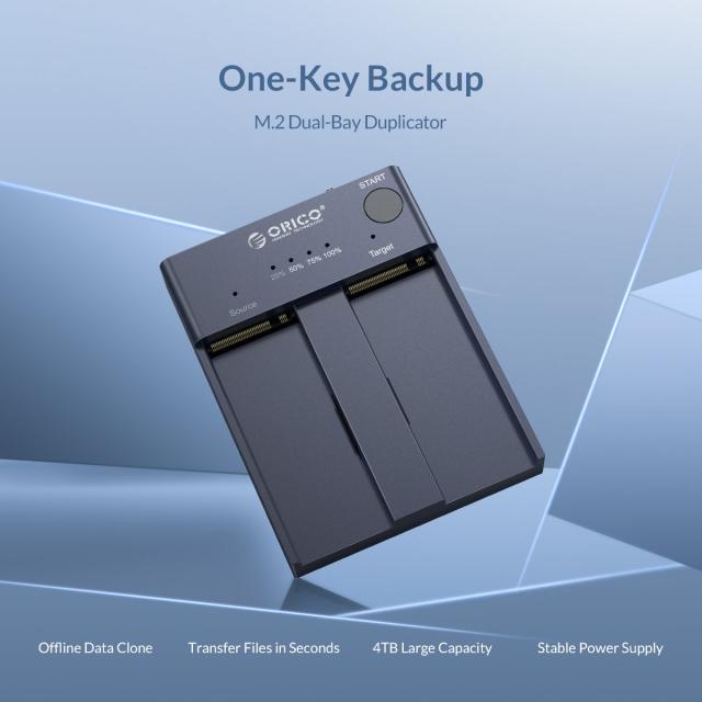 Orico, Storage - Duplicator for SSD NVMe M.2 - M2P2-C3-C