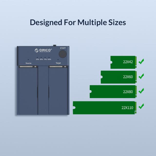 Orico, Storage - Duplicator for SSD NVMe M.2 - M2P2-C3-C