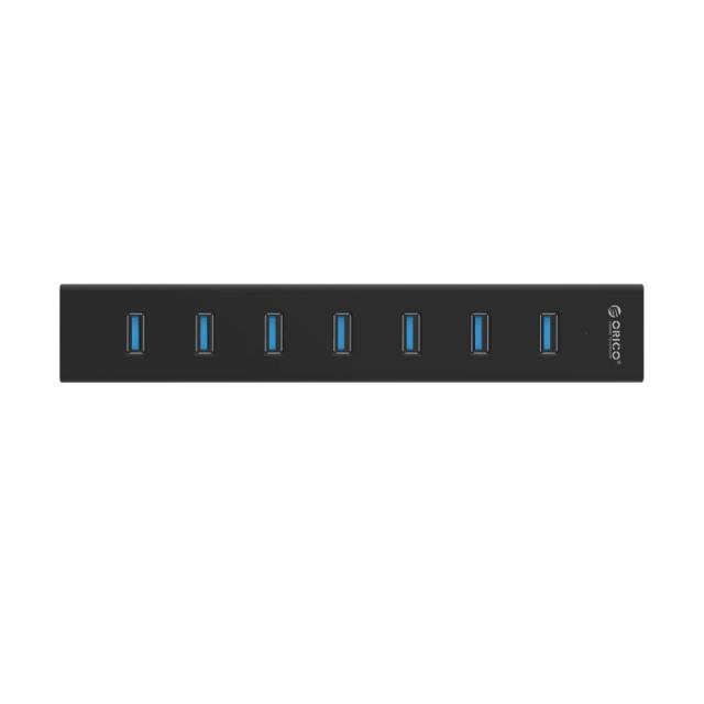 Хъб Orico USB3.0 HUB 7 port Black - H7013-U3-BK
