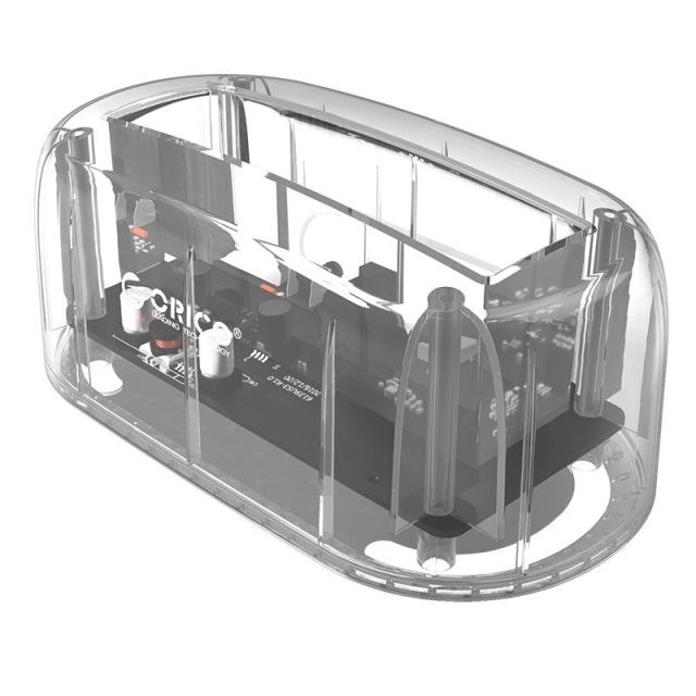 Докинг станция Orico, Storage - HDD/SSD Dock - 2.5 and 3.5 inch Type-C, transparent - 6139C3-EU-CR