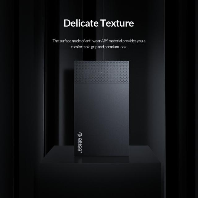 Кутия Orico, 2.5", SSD, HDD, Storage - Case - 2.5 inch TYPE C Black - 2526C3-BK