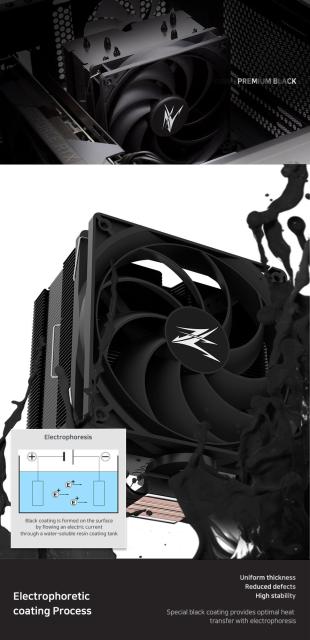 Охладител за процесор Zalman CPU Cooler CNPS10X PERFORMA BLACK, AMD/Intel