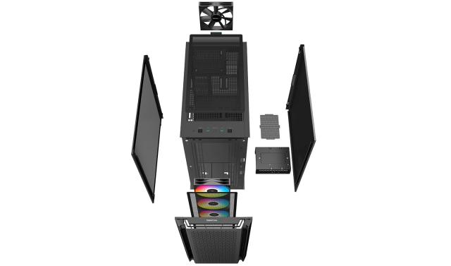 Кутия DeepCool CG560, 2xUSB3.0, 1xAudio, Mid Tower, Mini-ITX/Micro-ATX/ATX/E-ATX