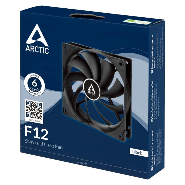 Вентилатор Arctic Fan F12 (black), 120mm/1350rpm, 3 pin