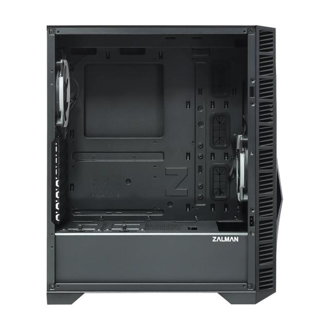 Kутия ZalmanZ3 ICEBERG BLACK, Middle Tower, E-ATX, ATX, mATX, Mini-ITX, ARGB, Tempered Glass
