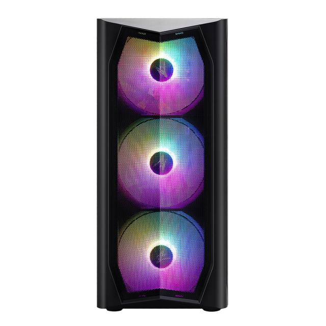 Кутия Zalman ZM-N4 RGB, 1x USB 3.0, 2x USB 2.0, HD Audio Headphones HD, Audio Mic, ATX/Micro ATX/Mini-ITX, черна