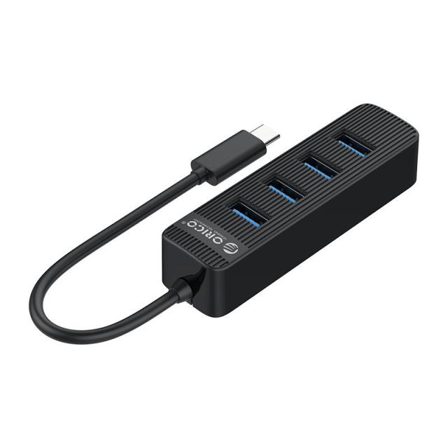 Хъб Orico USB3.0 HUB 4 port - Type C input, aux Type-C power input - TWC3-4A