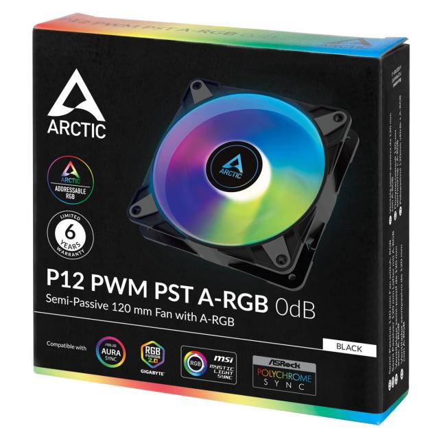 Вентилатор Arctic Fan 120mm P12 PWM PST A-RGB 0dB, 4-pin PWM