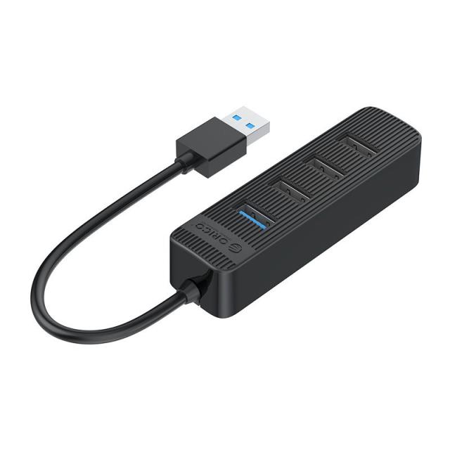 USB Хъб Orico 4 порта, 1x USB 3.0 / 3x USB 2.0, USB 3.0 Type-A, черен