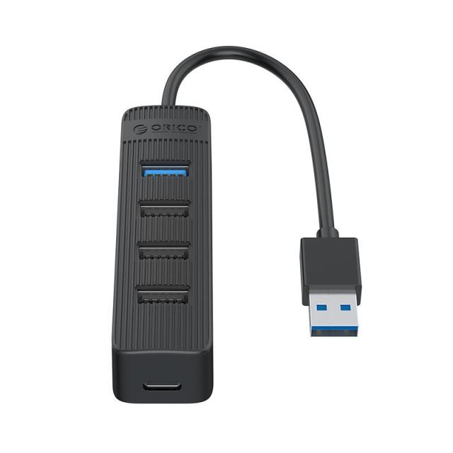 USB Хъб Orico 4 порта, 1x USB 3.0 / 3x USB 2.0, USB 3.0 Type-A, черен