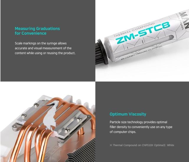 Термо паста Zalman Thermal compound STC8, 8.3W/mK, 1.5g