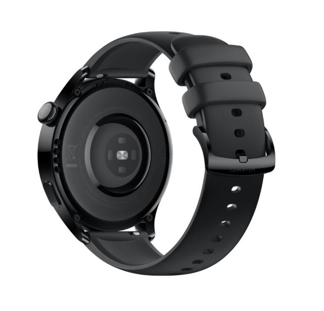 Часовник Huawei Watch 3 Galileo-L11E, 1.43", Amoled, 466x466, 2GB+16GB, BT(2.4 GHz, supports BT5.2 and BR+BLE), e-Sim*(If supported by the operator), WR 5ATM, GPS, WiFi, Battery 450mAh, Up to 2 weeks battery life in super power mode, Harmony OS, APP 