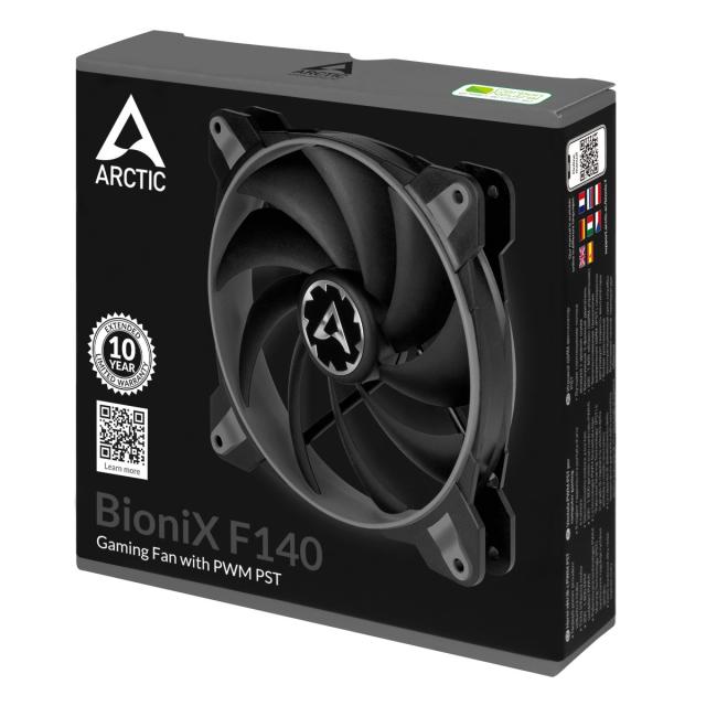 Вентилатор Arctic Fan 140mm BioniX F140 Grey, 4 pin PWM