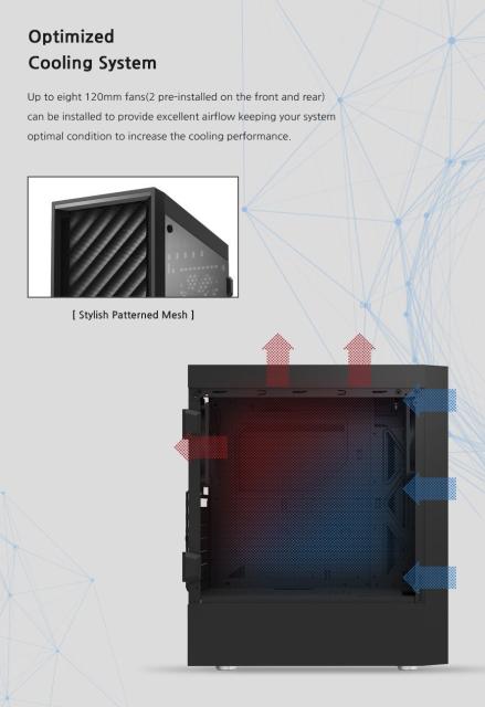 Кутия Zalman T7, 1 x USB 3.0, 2 x USB 2.0, HD Audio Headphones, HD Audio Mic, ATX/mATX/Mini-ITX, черна