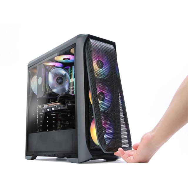 Кутия Zalman N5 MF, 1x USB 3.0, 4x RGB Spectrum вентилатора, ATX/Micro-ATX/Mini-ITX, Черна