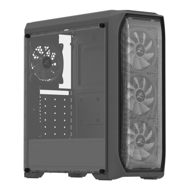 Кутия Zalman N5 MF, 1x USB 3.0, 4x RGB Spectrum вентилатора, ATX/Micro-ATX/Mini-ITX, Черна