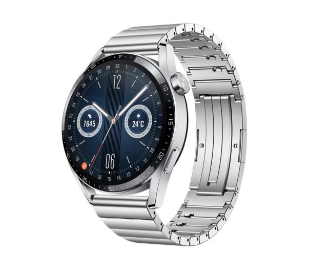 Часовник Huawei Watch GT 3 46mm, Elite Jupiter-B19T, 1.43", Amoled, 466x466, PPI326, 4GB, Bluetooth 5.2 supports BLE/BR/EDR, 5ATM, NFC, GPS, Battery 455 maAh, Stainless Steel Strap