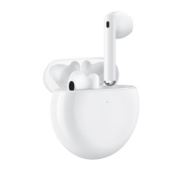Слушалки Huawei FreeBuds 4, Hero-CT060, 14.3 mm large LCP dynamic drive, Ear-matching Noise Cancellation, Triple microphones, 20 Hz – 20 000 Hz, BT 5.2, Hero-CT060, Battery capacity: 410 mAh , Ceramic White