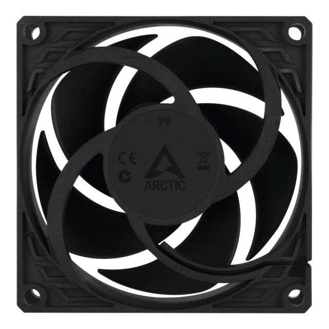 Вентилатор Arctic Fan 80mm P8 - black/black - 3000rpm, 3-pin