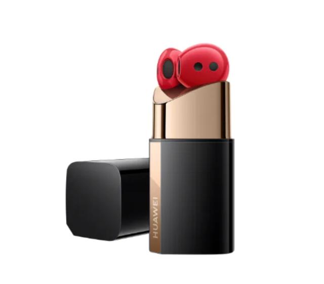 Слушалки Huawei FreeBuds Lipstick Black Case, безжични, Bluetooth, микрофон, ANC, IPX4, Червени