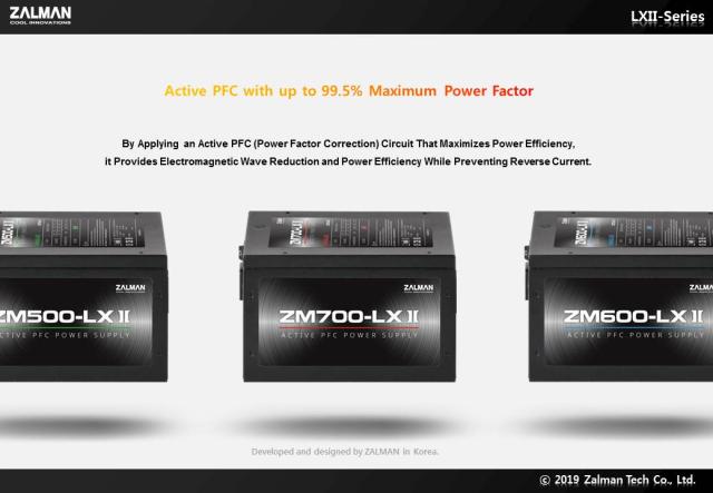 Захранване Zalman ZM700-LXII, PSU 700W, Active PFC