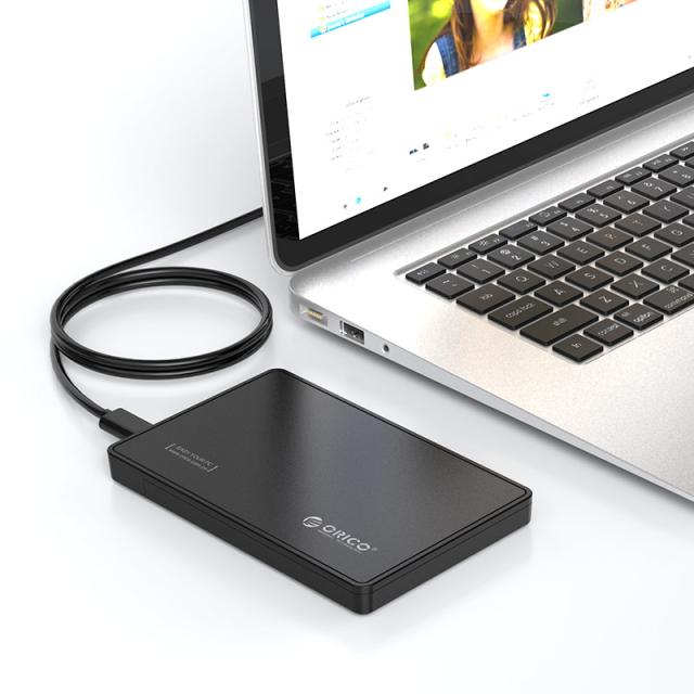 Кутия Orico, 2.5", SSD, HDD Storage - Case - 2.5 inch USB Type-C Gen2, UASP, black - 2588C3-G2-BK