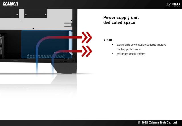 Кутия Zalman Z7 NEO RGB Sync, 1 x USB 3.0, 2 x USB, 2.0, HD Audio Headphones, HD Audio Mic, ATX/ mATX/ Mini-ITX, черна