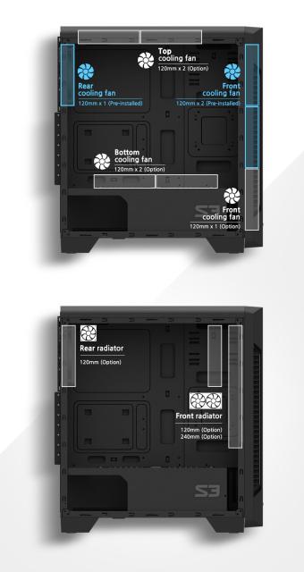 Кутия Zalman S3, USB 3.0, ATX/mATX/Mini-ITX, черна