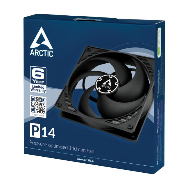 Вентилатор Arctic Fan 140mm P14, 1700rpm, 3-pin