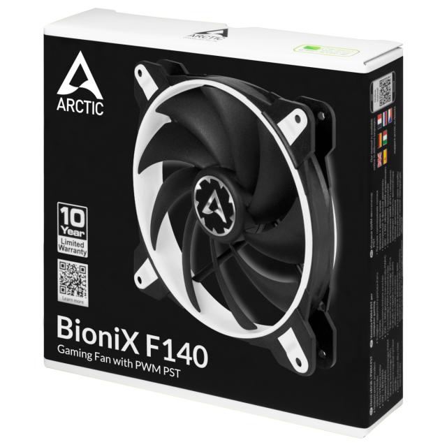Вентилатор Arctic Fan 140mm BioniX F140 White, 4 pin PWM