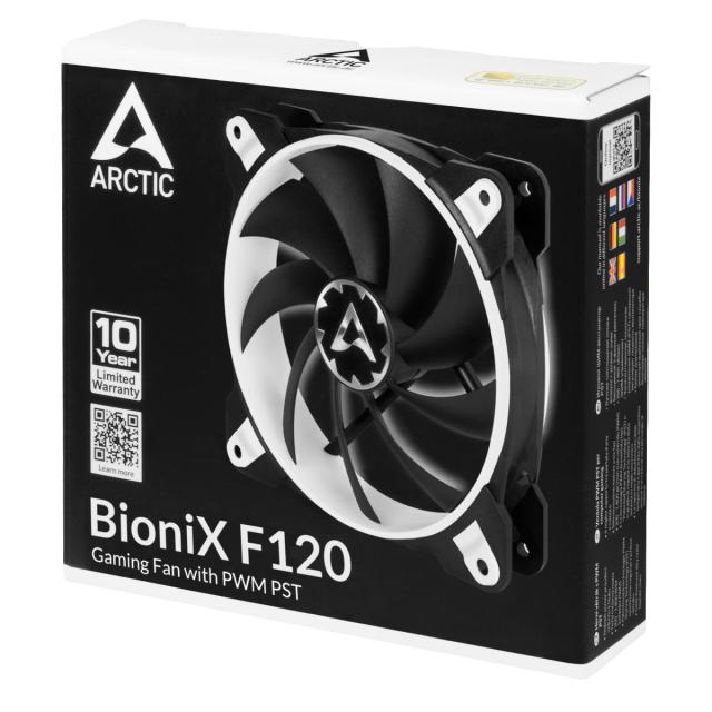 Вентилатор Arctic Fan 120mm BioniX F120 White, 4 pin PWM