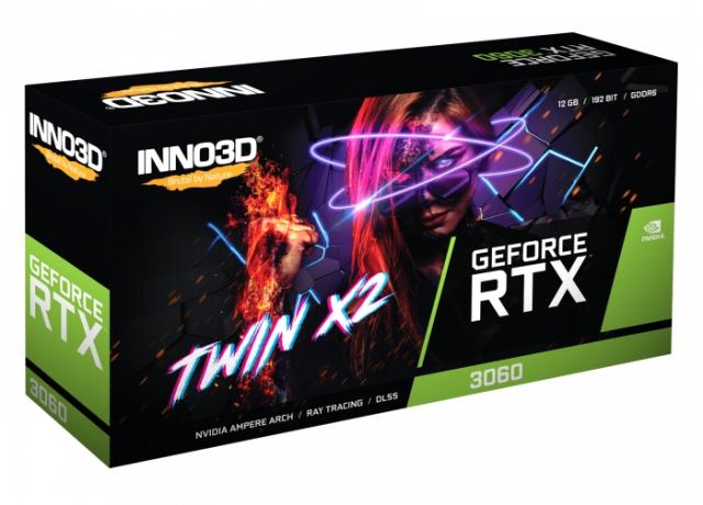 Видео карта Inno3D GeForce RTX 3060 Twin X2