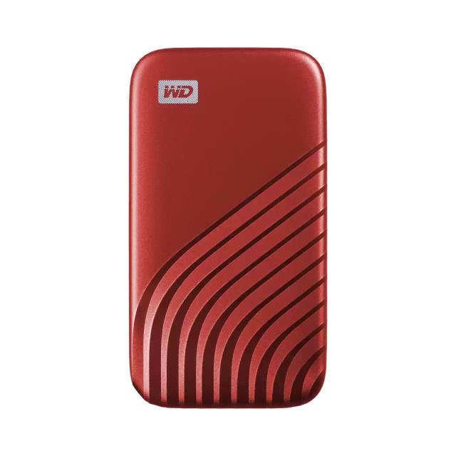 Външен диск Western Digital WD My Passport 1TB, USB 3.2 Gen 2/Type-C,  Червен