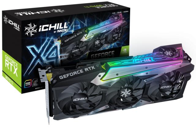 Видео карта Inno3D GeForce RTX 3070 Ti iChill X4