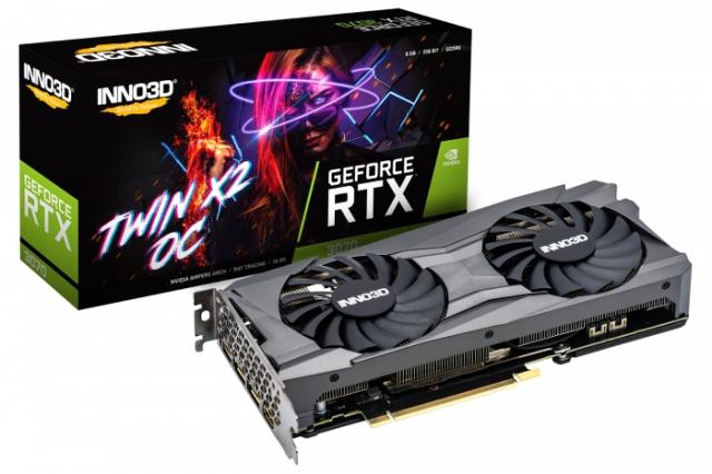 Видео карта Inno3D GeForce GeForce RTX 3070 Twin X2 LHR