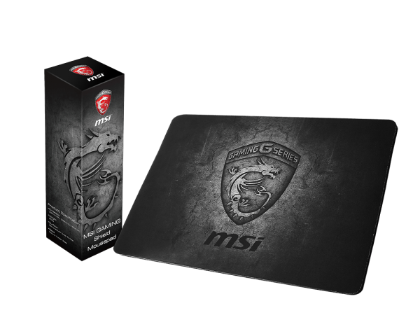 Подложка за мишка MSI Gaming Shield, сива, 220 x 320 x 5 mm