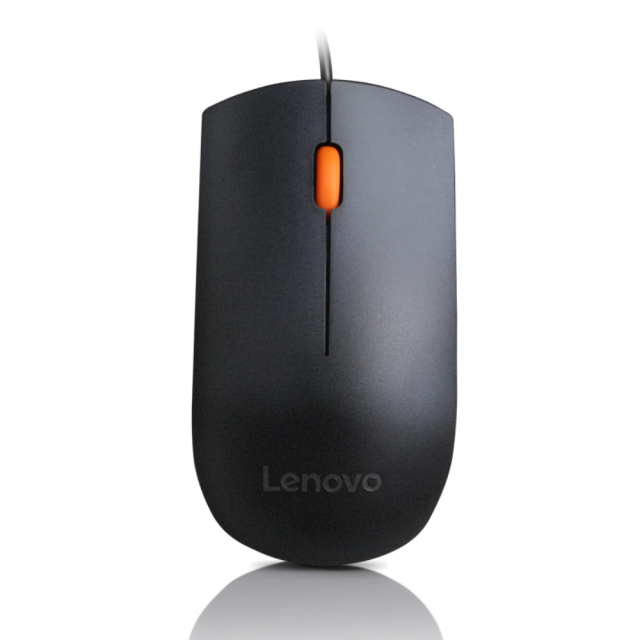 Мишка Lenovo 300, оптична(1600 dpi), USB, черна