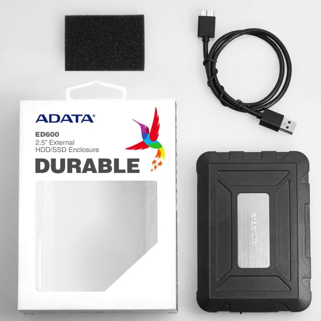 Кутия A-Data ED600, за 2.5"(6.35cm) HDD/SSD, USB A 3.0