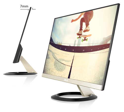 Монитор Asus VZ249Q, 23.8" (60.45cm) IPS панел, Full HD, 5ms, 250 cd/m2, D-Sub, HDMI, DP