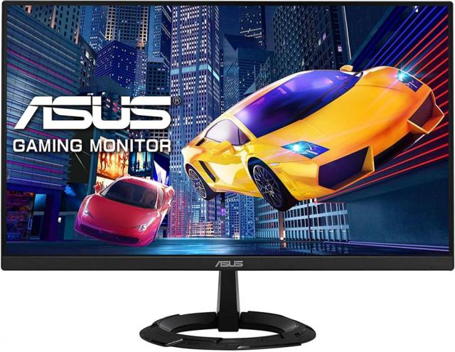 Монитор Asus VZ249HEG1R, 23.8" (60.45 cm) IPS панел, 75 Hz, Full HD, 1ms, 250cd/m2, HDMI, VGA