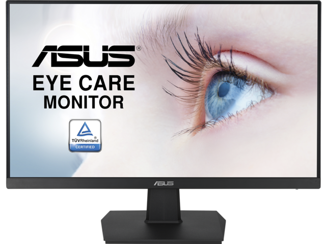 Монитор Asus VA27EHE, 27" (68.58 cm) IPS панел, 75Hz, Full HD, 5ms, 250 cd/m2, Adaptive-Sync, Low Blue Light, Flicker Free, Wall Mountable, HDMI, VGA